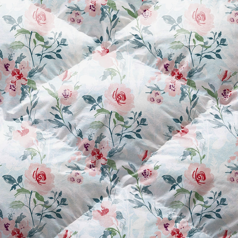 Rosina Floral Cotton Comforter (Pink) - 180 GSM media 8