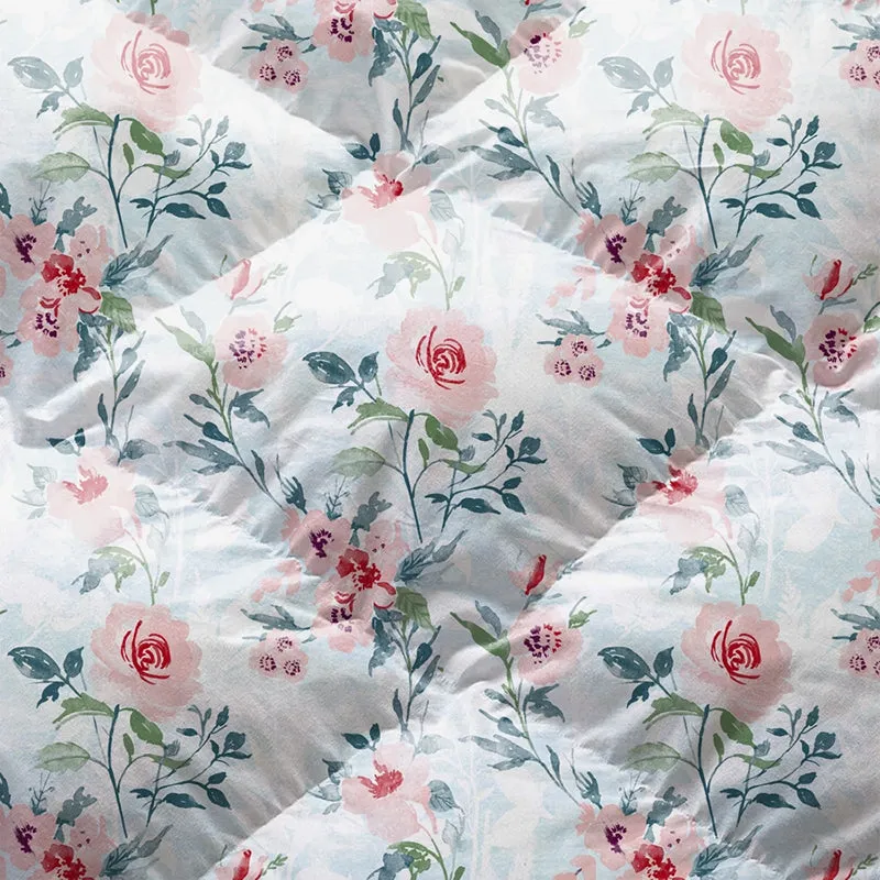 Rosina Floral Cotton Comforter (Pink) - 180 GSM - 8