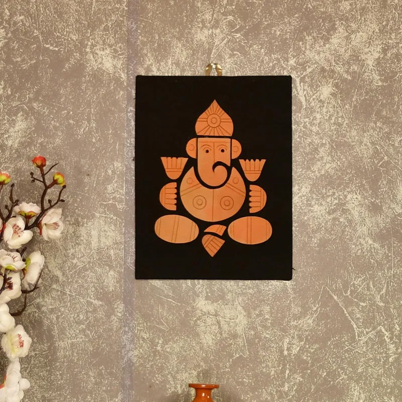 Ekadanta Echo Terracotta Wall Art media 1