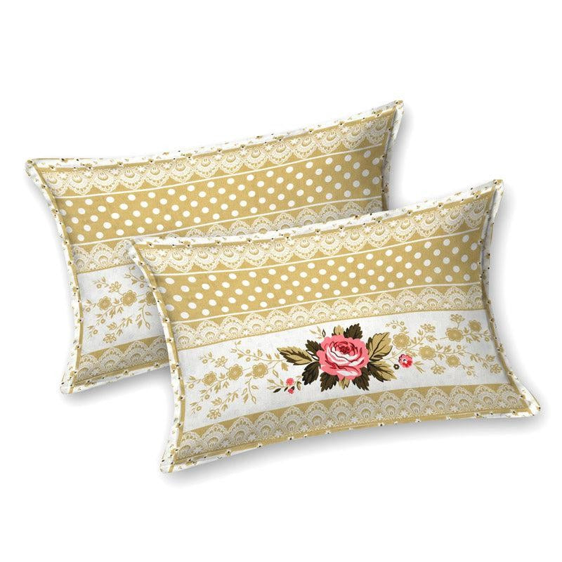 Kellan Floral Cotton Bedsheet (Cream) - 180 TC media 7