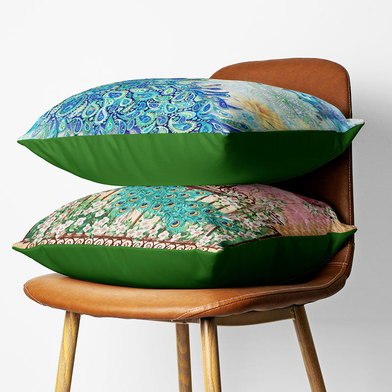 Neelamayil Printed Cushion Cover Set - Set Of Two media 3