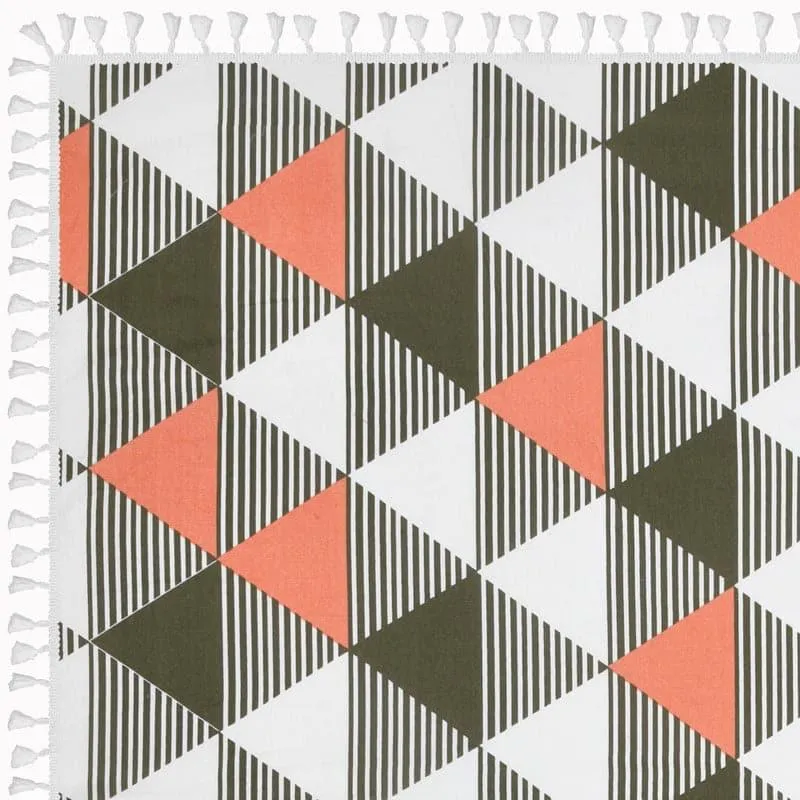 Merada Geometric Table Cover - Peach media 6