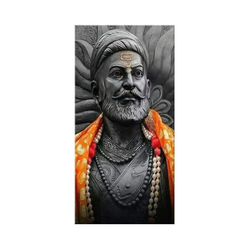 Chhatrapati Shivaji Poly Canvas Wall Painting media 4