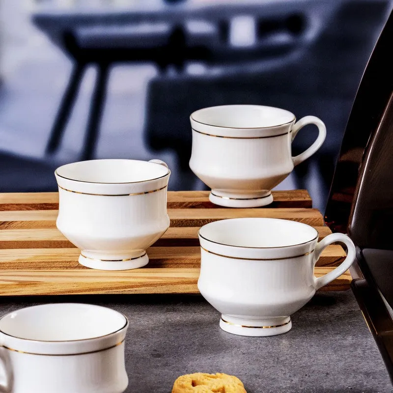 Bone Bone China Tea Cup (150 mL Each) - Set Of Six media 4