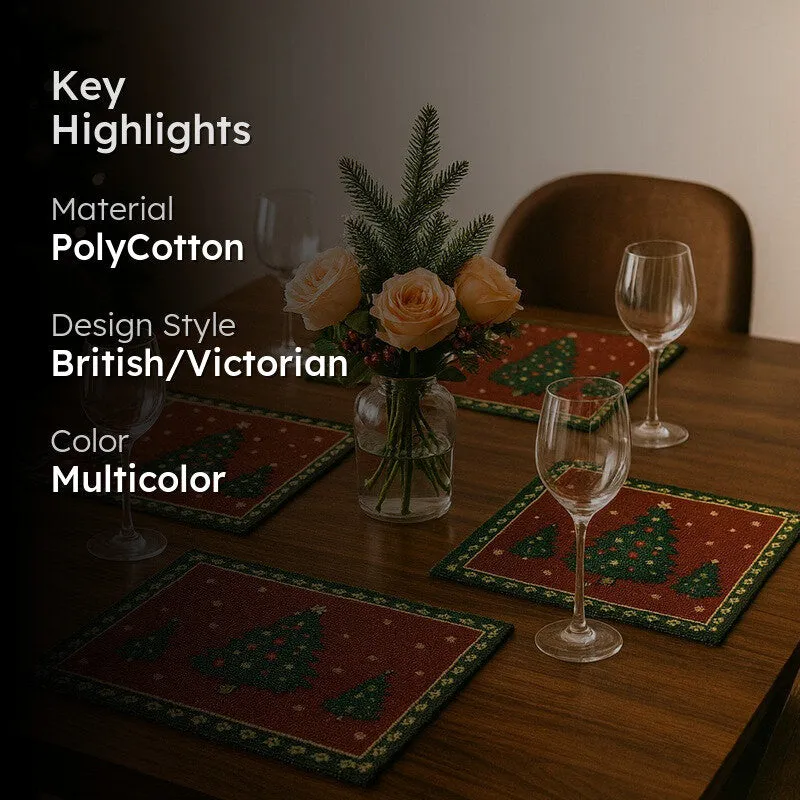 Twilight Pines Festive Table Mats - Set Of Four media 2