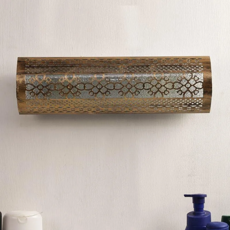 Ethnic Gleam Glass Wall Lamp media 4