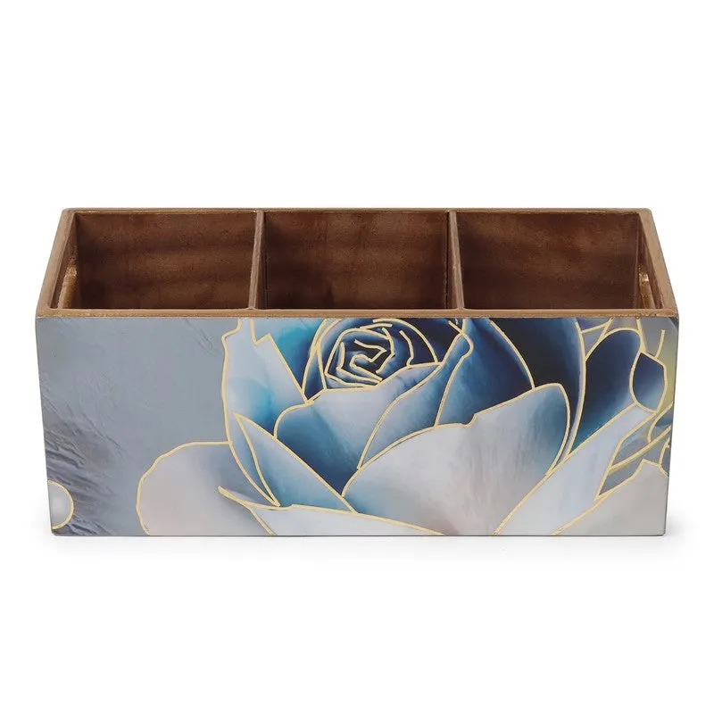 Rosy Wooden Cutlery Holder media 4