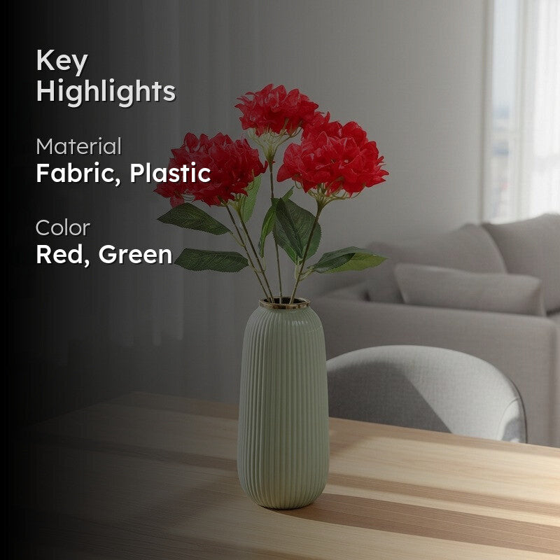 Bougainvillea Artificial Flowers - Red media 2