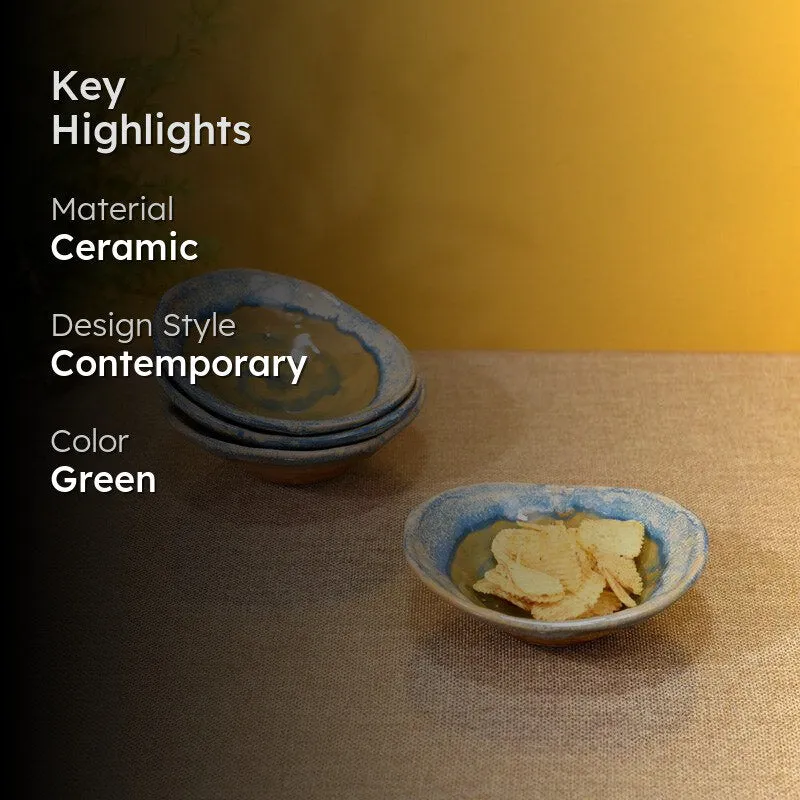 Raveena Ceramic Serving Bowl (120 ML) - Set of Four media 2