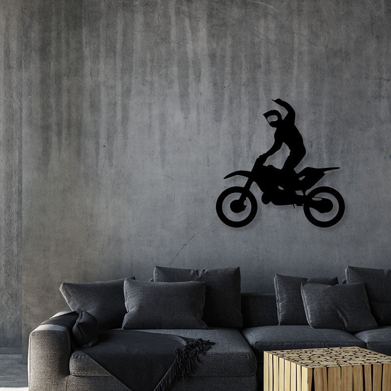Rider Black Iron Wall Accent