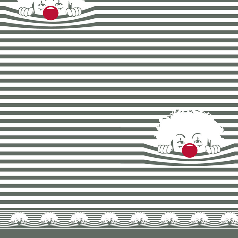 Illusion Stripey Fun Cotton Bedsheet (Grey) - 200 TC media 3