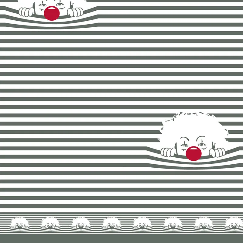Illusion Stripey Fun Cotton Bedsheet (Grey) - 200 TC media 3