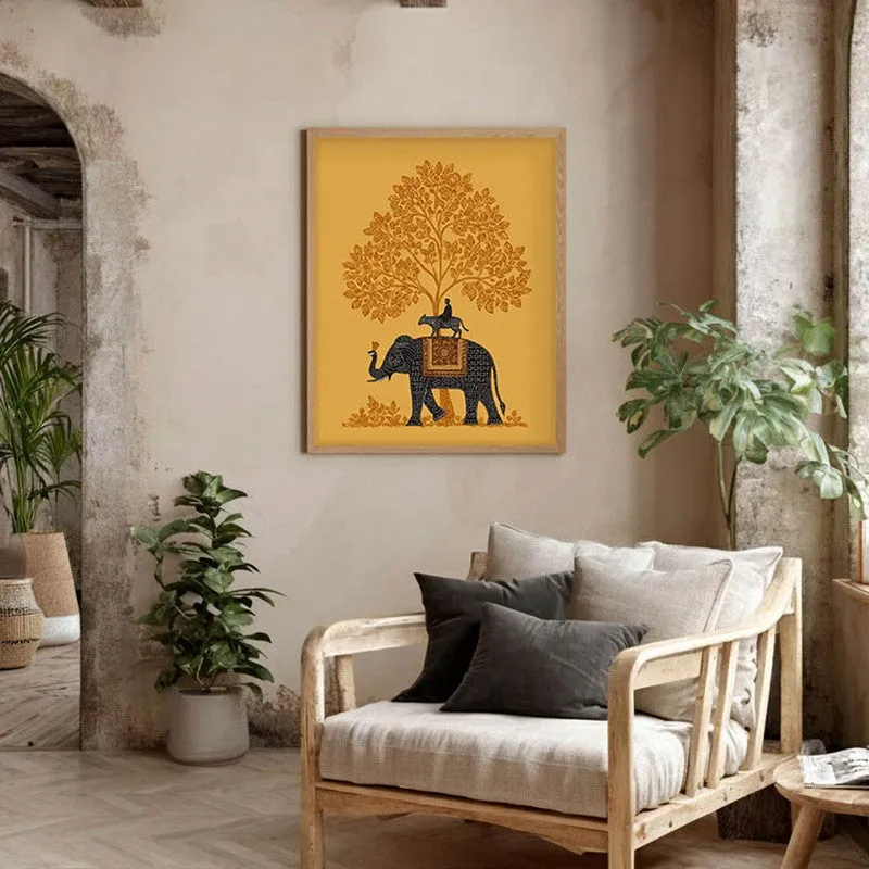 Vanraj Canvas Wall Painting With Brown Frame media 6