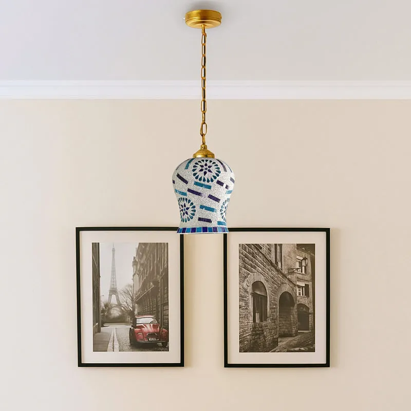 Mosaic Flora Glass Ceiling Lamp media 3