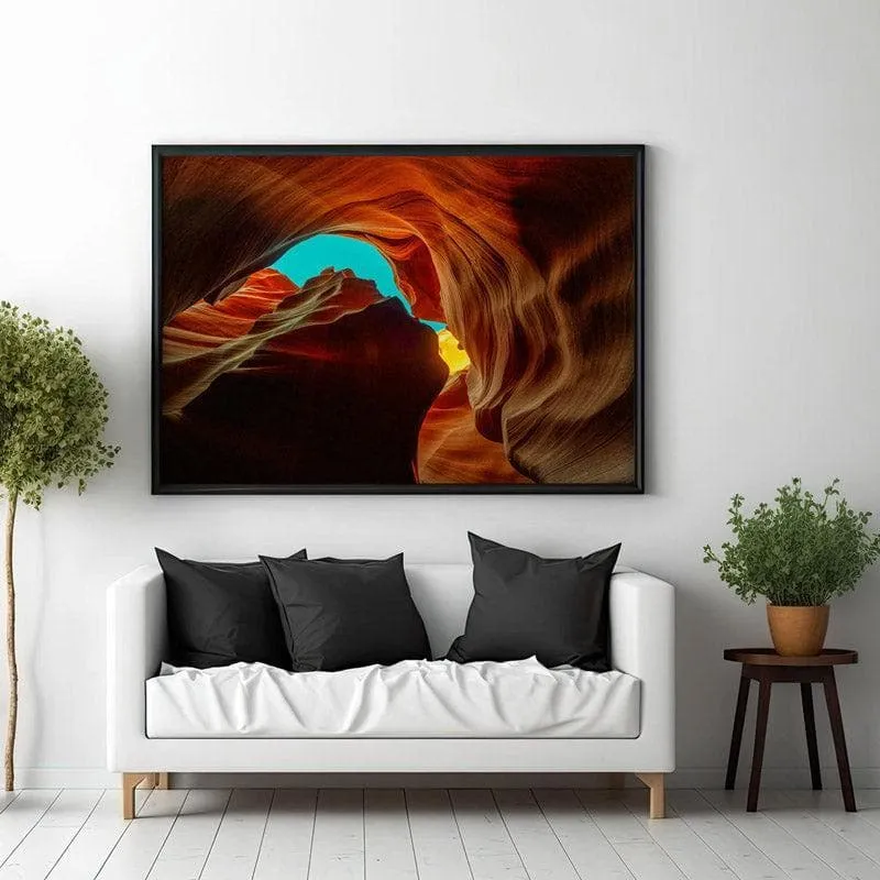Clove Cave Wall Painting - Black Frame media 3