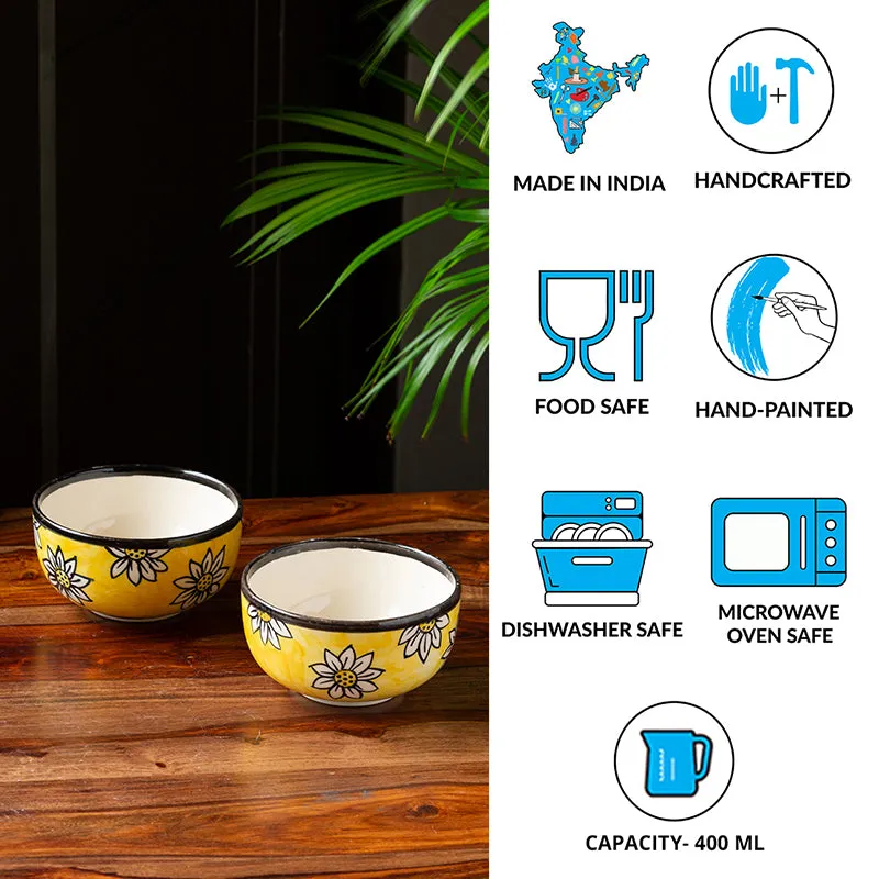 Vidari Ceramic Serving Bowl (400 mL) - Set Of Two media 4