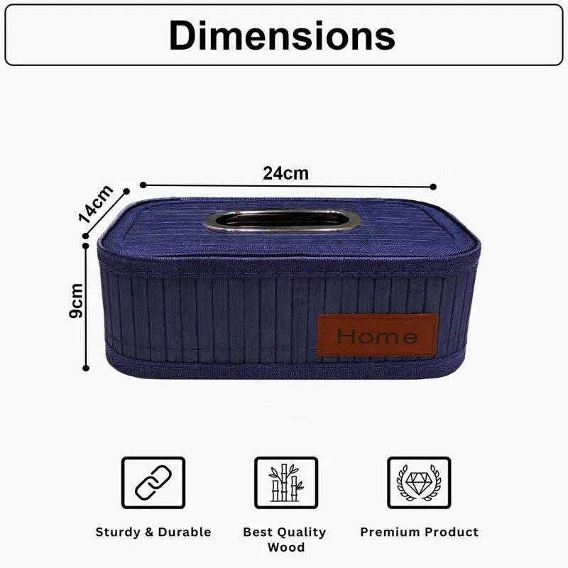EcoNest Bamboo Tissue Holder - Blue media 9