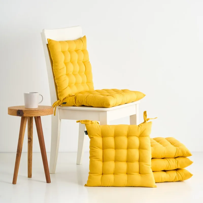 Savra Chair Pad (Yellow) - Set Of Six media 1