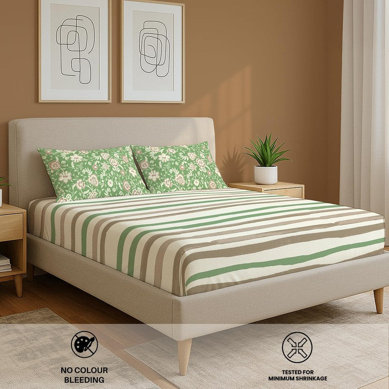 Urban Space Mridula Classic Cotton Bedsheet - 144 TC media 5