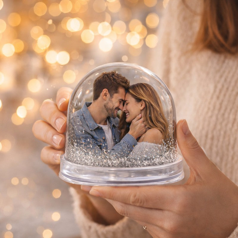 Romantic Glitter Dome Acrylic Photo Frame - Silver media 3
