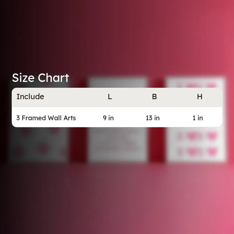 Ti Amo Paper Wall Art (Pink) - Set Of Three media 5