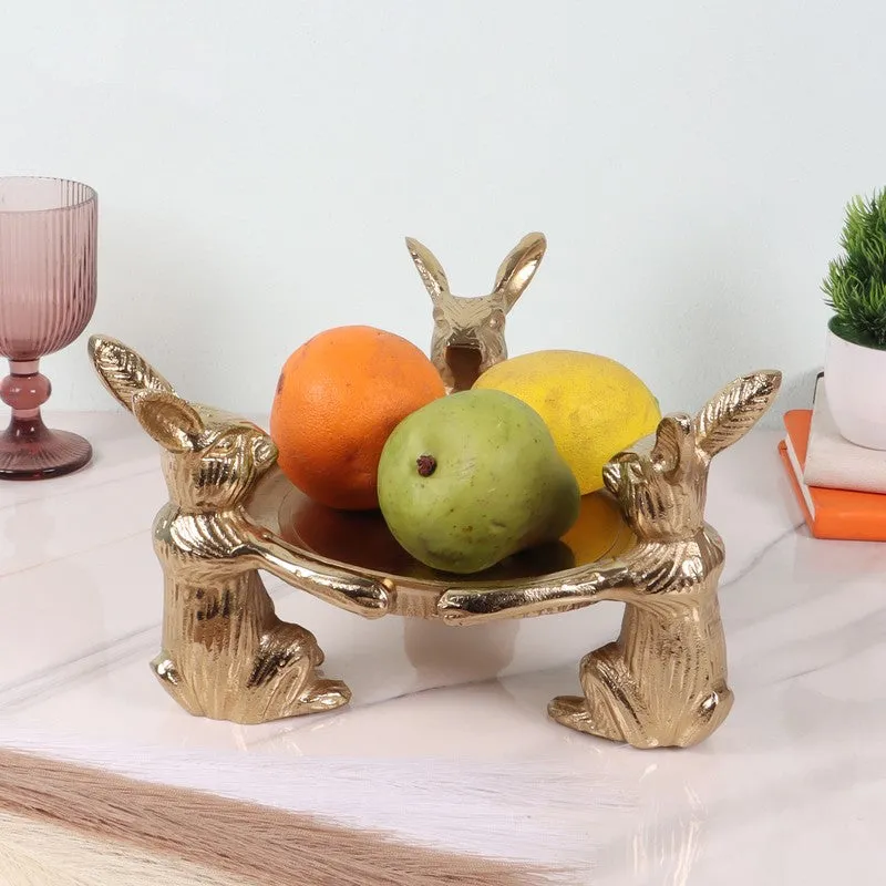 Royal Rabbit Accent Tray - Gold media 1
