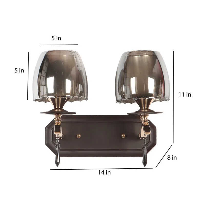 Onyxa II Iron Wall Lamp - Black media 10