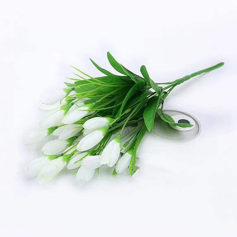 Realistic Artificial Flowers (White) Hassle-Free Decoration media 5