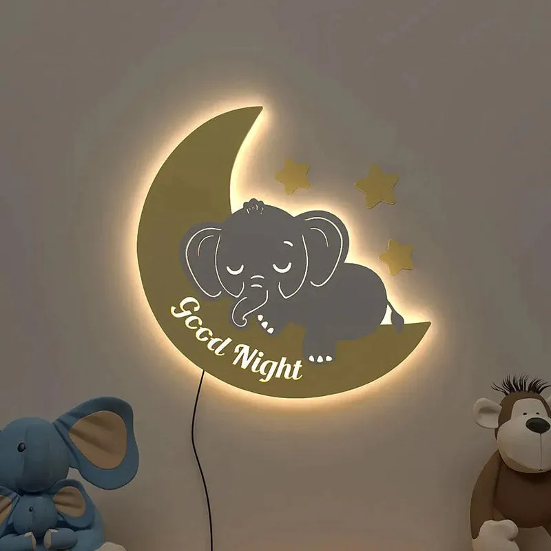 Sleepy Ella LED Stripe Light MDF Wall Lamp media 1