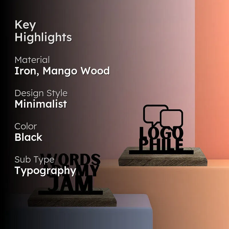 Logophile Showpiece - Set Of Two media 2