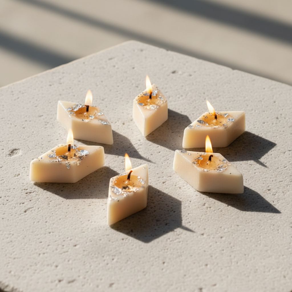 Kaju Katli Jasmine Scented Candle - Set Of Six