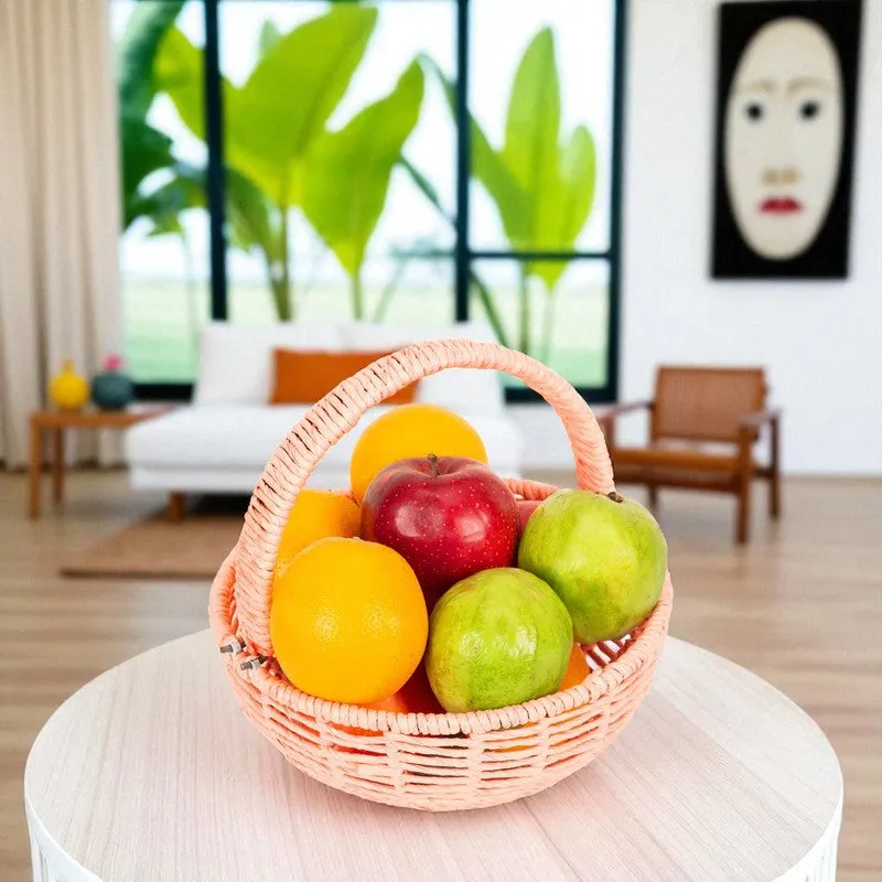 Royal Meadow (Raffia,Metal) Fruit Basket media 1