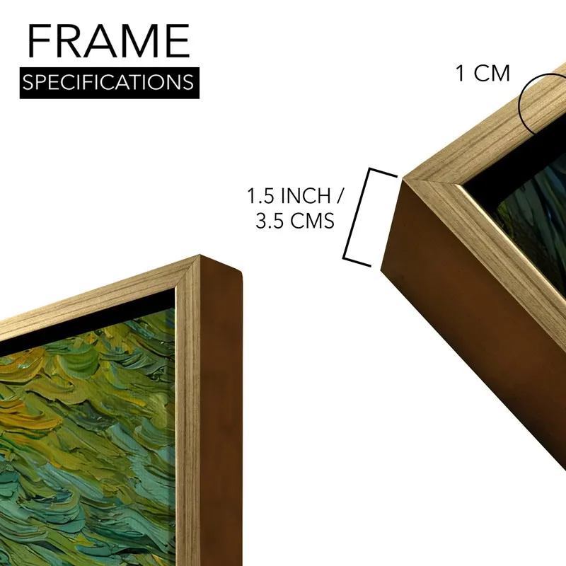 Meadowed Way Canvas Wall Painting With Frame media 8