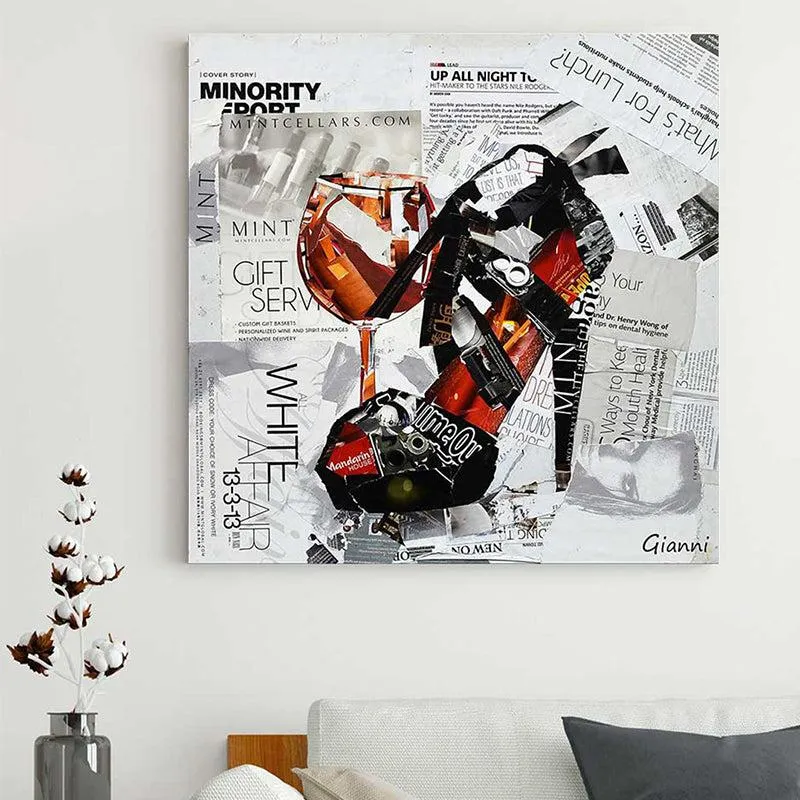 Wine Vista Canvas Wall Painting media 2