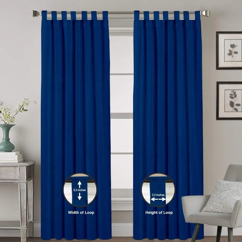 Esme Tab Top Medium Width Curtain - Royal Blue media 9