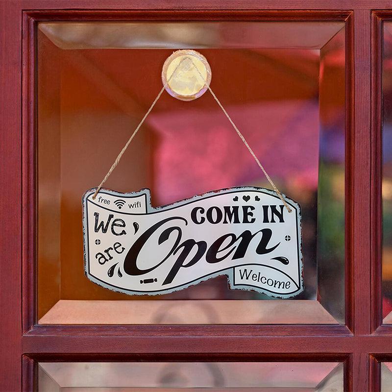 We're Closed Retro Metal Wall Accent