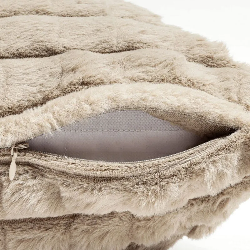 Frost Waffle Beige Cushion Cover (Square) Set of Two media 5