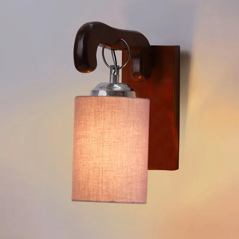 Klarion Wooden Wall Lamp - Beige media 4