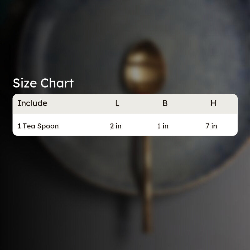 Himo Gold Hammered Tea Spoon image 4