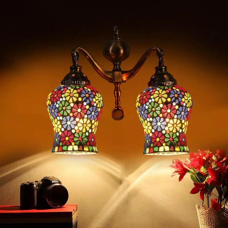 Saundarya Metal Mosaic Wall Lamp media 4
