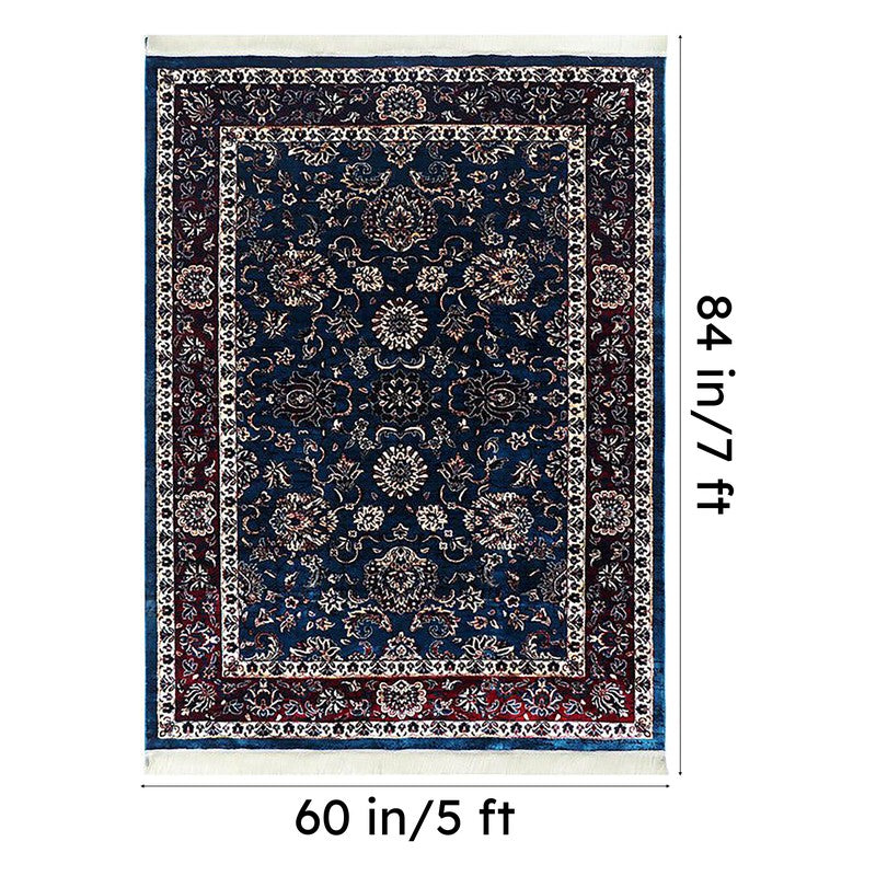 Aavni Flora Carpet - Dark Blue media 5