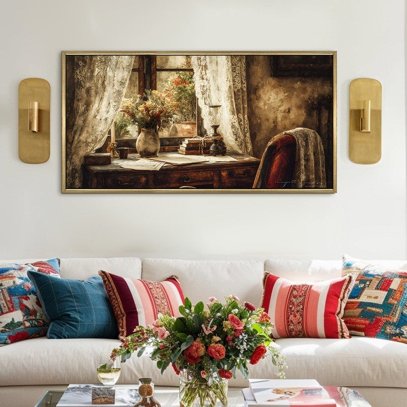 Intimate Candlelit Outlook Vintage Wall Art