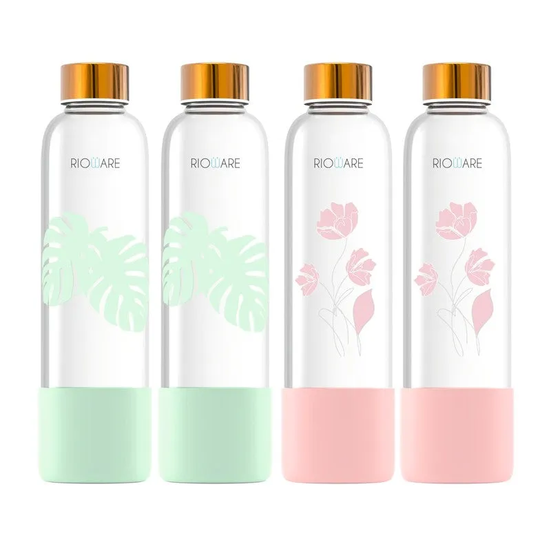 Rioware DailyPure Water Bottle (Green, Pink, 750 mL Each) - Set Of Four media 3