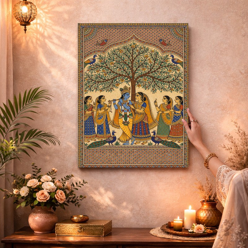 Radha Krishna Canvas Wall Art & Paintings media 3