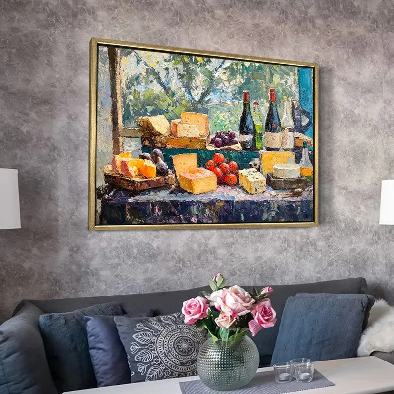 Summer Feast Canvas Wall Painting With Frame media 6