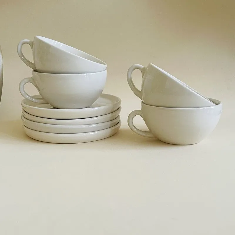 Lunar Brew Cup & Saucer (240 mL Each) - Set of Four media 5
