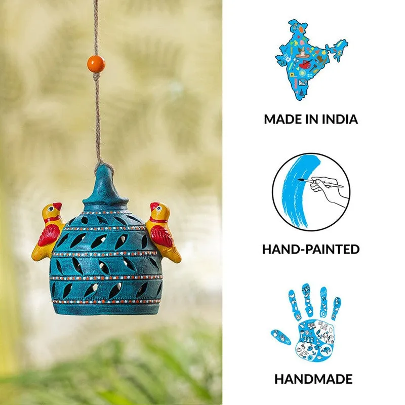 Chirp Mates Handmade Terracotta Garden Hanging media 5