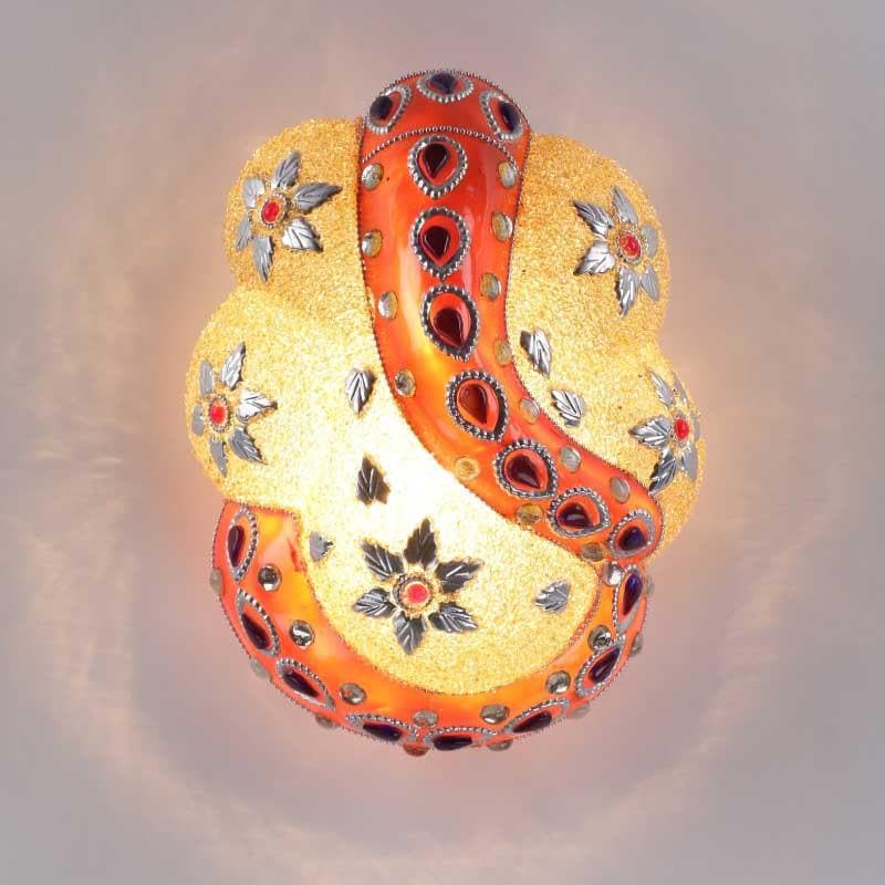 Ganesha Glass Wall Lamp media 4