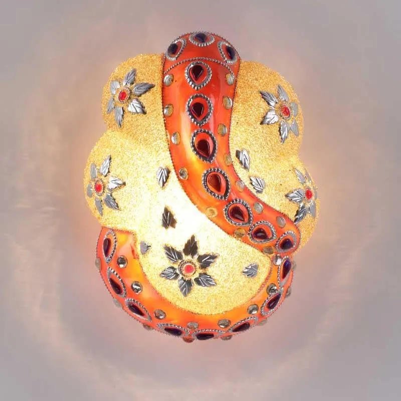 Ganesha Glass Wall Lamp media 4