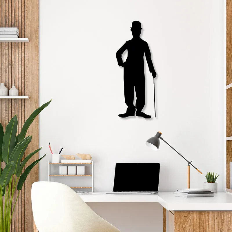 Charlie Chaplin Black Iron Wall Accent media 1